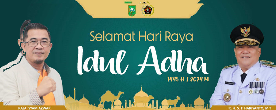 PWI Riau Potong 4 Sapi dan 1 Kambing Qurban Idul Adha Tahun ini