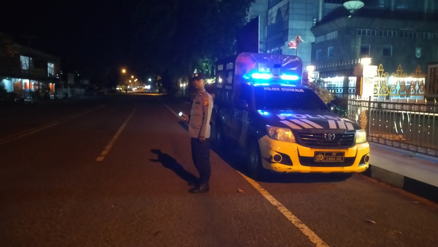 Polsek Bengkalis Patroli di Bulan Ramadan Antisipasi Balap Liar Saat Solat Subuh