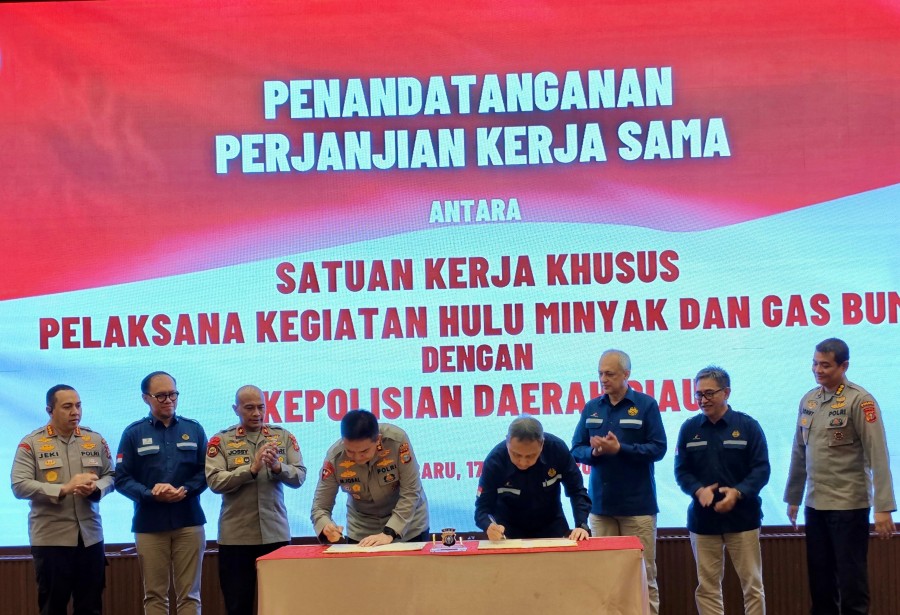 SKK Migas-Polda Riau Tandatangani Perpanjangan Perjanjian Kerja Sama  ke-5