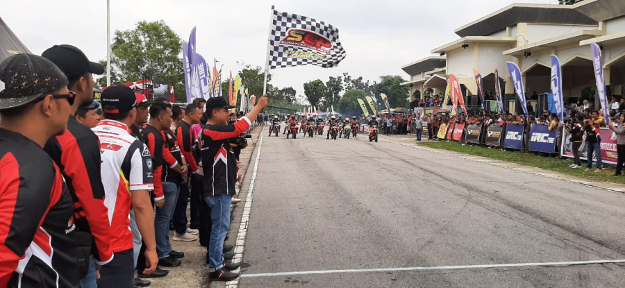 Hari Bhayangkara ke-78, Polres Kampar Gelar Road Race Sumatera Cup Prix 2024