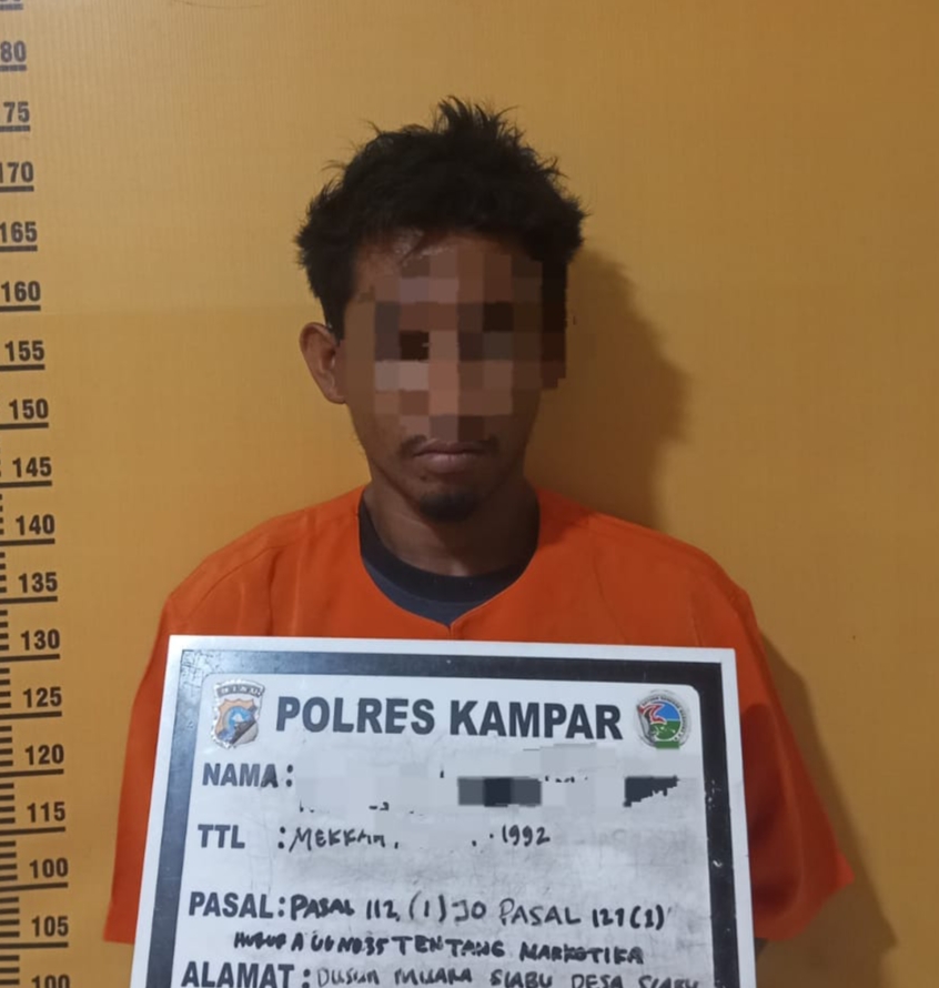 Bawa Sabu di Kotak Rokok, Pria di Kampar Diciduk Polisi Tengah Malam