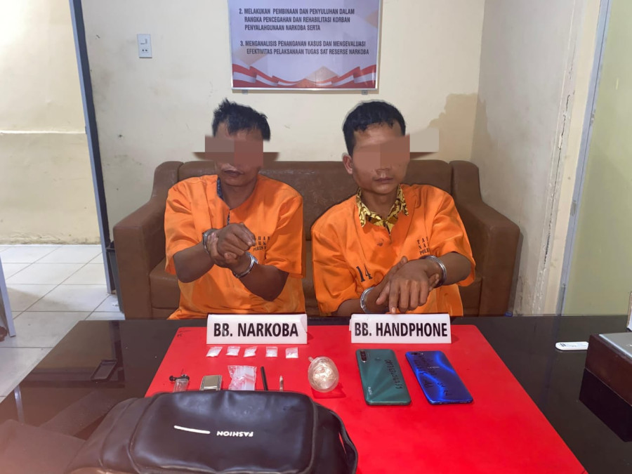Dua Warga Bangkinang Kota Ditangkap di Kontrakan Karena Narkoba