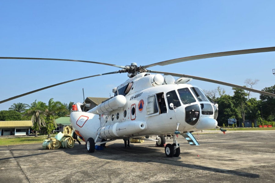 Riau Kembali Dapat Bantuan Helikopter MI-8 untuk Penanganan Karhutla