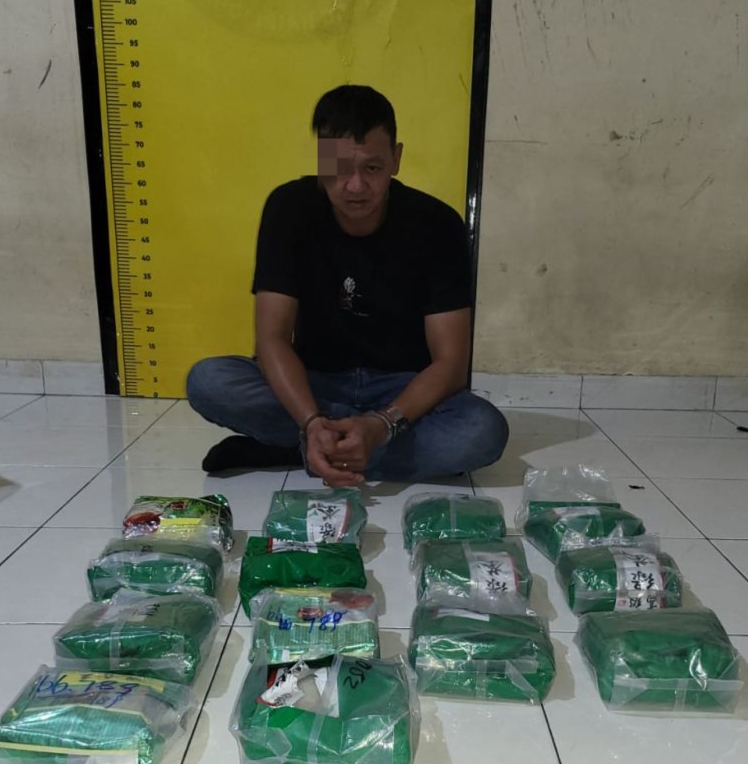 Baru Bebas Bersyarat, Residivis Narkoba Kembali Ditangkap dengan 14 Kg Sabu